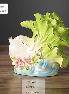 新款轻奢陶瓷白乔摆件装饰品客厅电视柜酒柜创意礼迁家居结婚物新