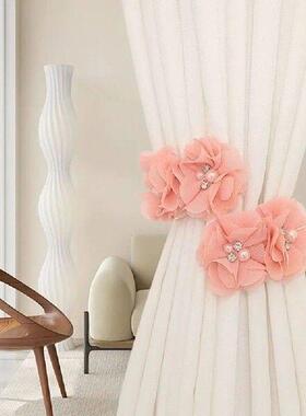 Metal Curtain Tieback Clip Tied Belt Flower Shape Window
