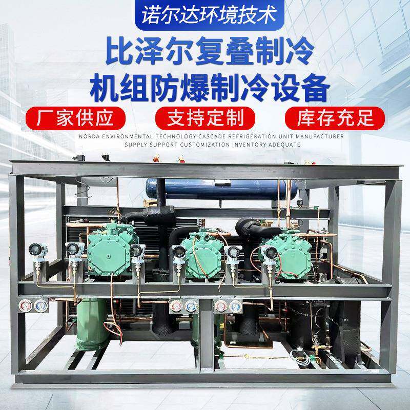 厂家供应比泽尔复叠制冷机组防爆制冷设备冷库制冷机组