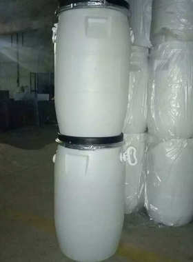 直径370加厚尺寸50升抱箍桶50公斤法兰桶供应蓝色提手卡箍密封