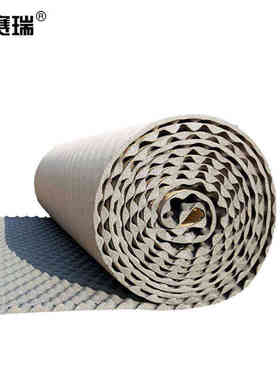 安赛瑞隔音防水棉自粘厚3cm1x10m黑色凹凸吸音棉隔音板阻燃ktv录