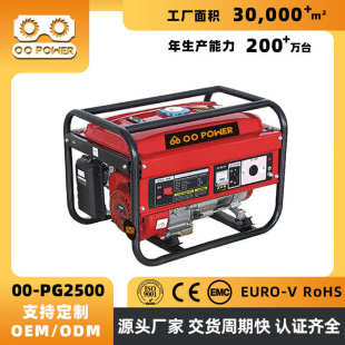 发电机户外四冲程 PG2500发电机家用220V开架变频发电机移动式