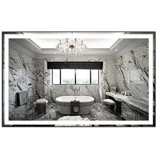 bolen洗手间卫生led定制雾浴室镜子灯酒店大带防智能加工壁挂镜