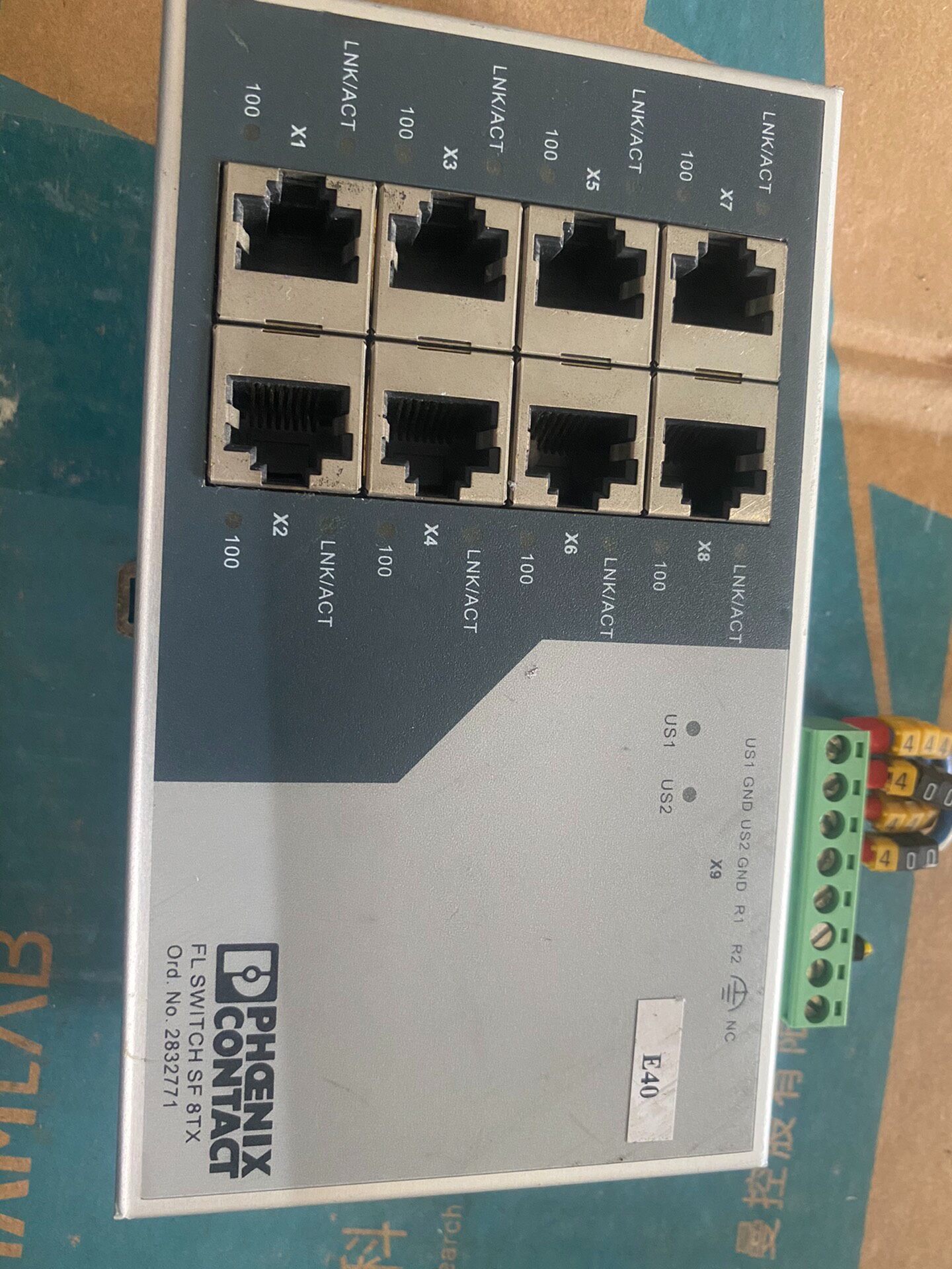 拆机菲尼克斯 FL SWITCH SF 8TX ，功能包好，