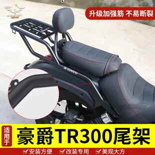 适用于 于豪爵TR300尾翼后货架后扶手尾箱架后置物架行李架改装配