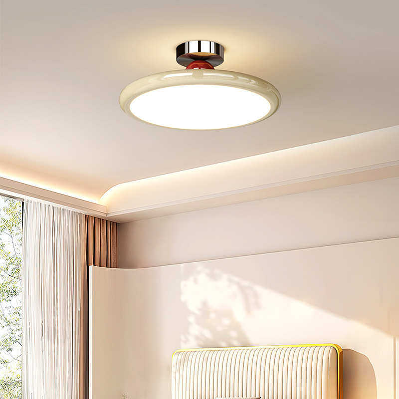 奶油风护眼卧室吊灯现代简约2024年新款中古感书房主卧吸顶灯,家装灯饰光源,智能吸顶灯,淘宝优惠券,粉丝福利购,淘宝优惠卷