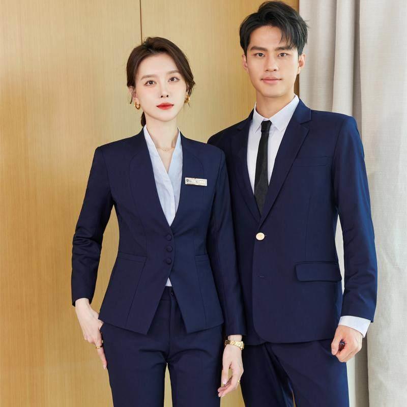 西装套装男女职业装正装酒店经理茶楼物业办公室售楼部工作服高端