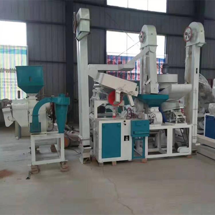 粮食脱皮碾米机 电动荞麦脱壳机视频 脱皮制渗打米磨面生产线