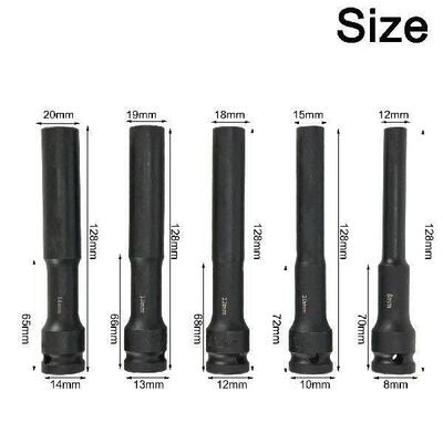 Advanced 5PC 1 2inch Drive Wrench Hex Socket Head Adapter