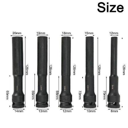 Advanced 5PC 1 2inch Drive Wrench Hex Socket Head Adapter