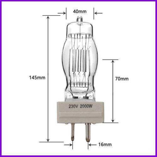 2000W苏伊士运河灯GY16钨丝灯泡船舶用探照灯CP/72扫海灯灯泡FTM