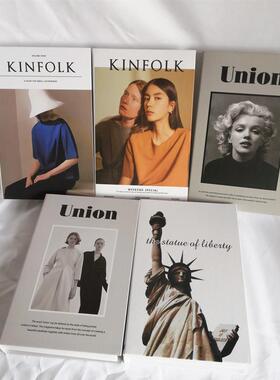 ins风现代彷真假书道具 办公室样板房客厅家居饰品杂志风拍照摆件