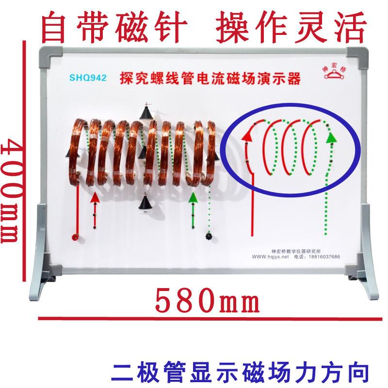 SHQ942通电螺线管电流磁场演示器中学物理电学电路实验器材全套