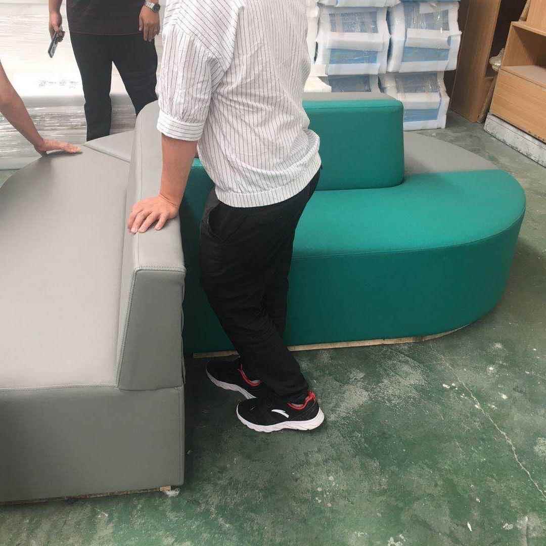 银行沙发农业银行大厅等候区双面卡座沙发农业银行家具沙发