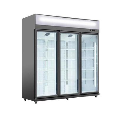 冰柜商用立式冷冻柜超市大容量立式展示柜双门无霜冷柜饮料柜水吧