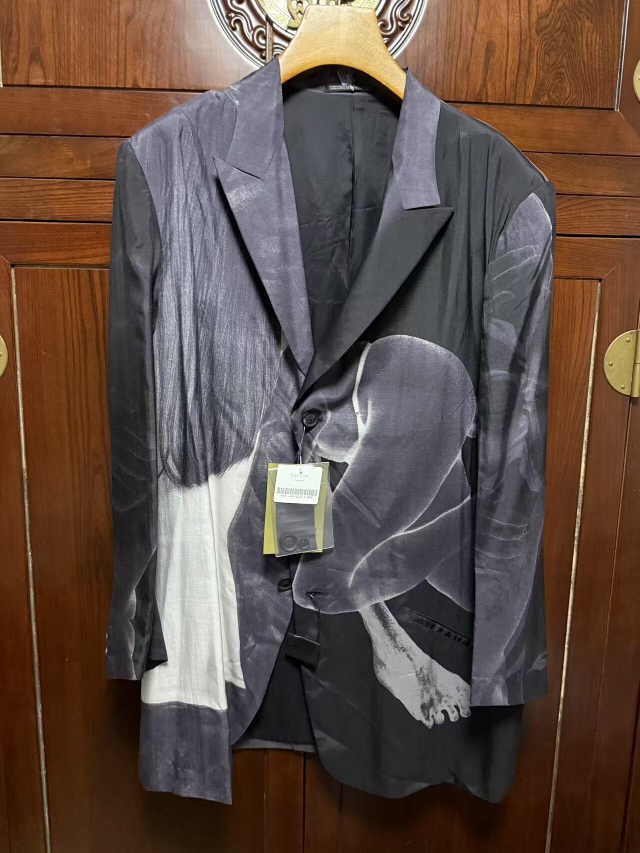 Yohji Yamamoto Nude Female Print Blazer