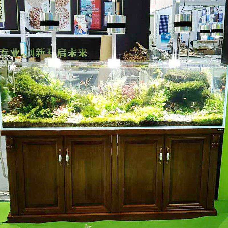 实木鱼缸欧式风水鱼缸柜家用底柜客厅鱼缸水族箱超白玻璃造景鱼缸