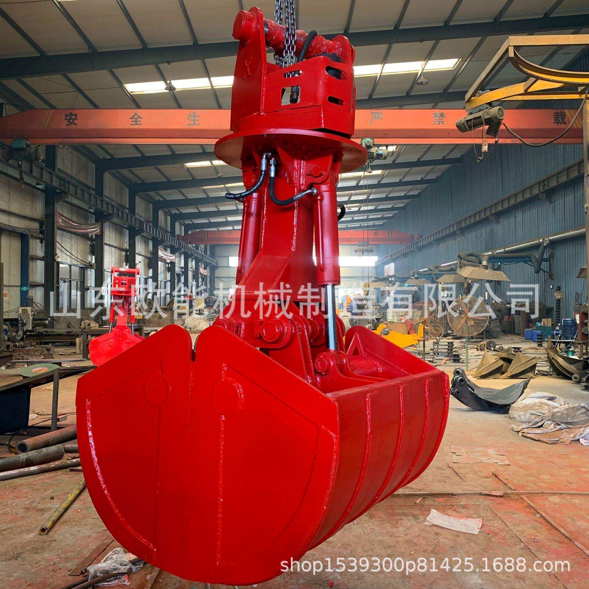 液压抓斗 河道清淤贝型斗 挖机旋转液压贝型抓斗 使用寿命长送货