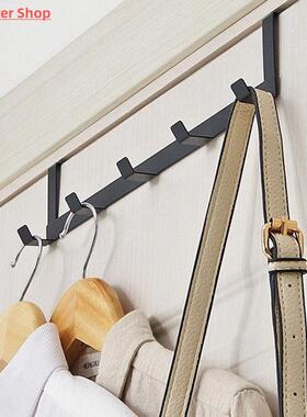 5 Hooks Over-The-Door Hook Holder Metal Hanging Rack perfora