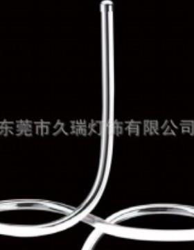 铬色铝形材螺旋形材简约LED台灯北欧现代风格室内家居照明台灯