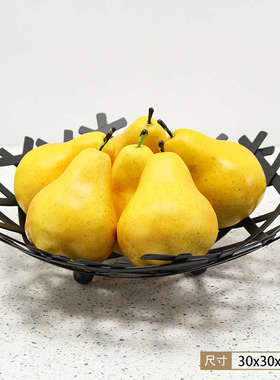 样板间摆件果盘仿真水果套装北欧样板房茶几餐厅岛台厨房橱柜饰品