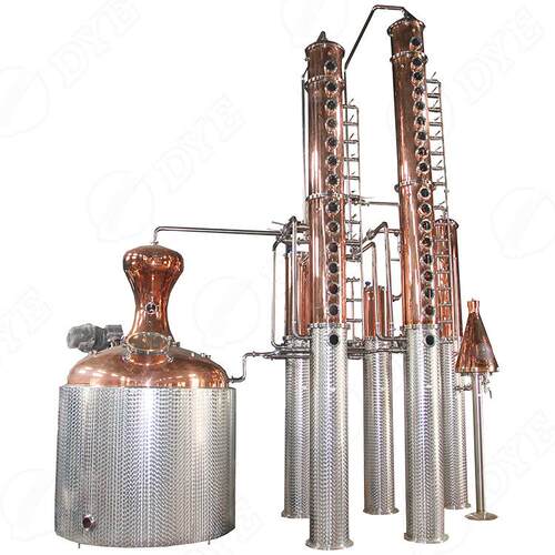 直销多功能设杜松子酒蒸铜馏器备设SWO高品质紫不锈钢蒸馏备商用