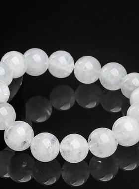 2026名都水晶 天然千层白幽灵手链 白幽灵聚宝盆手串圆珠