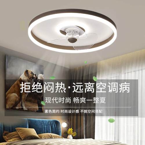 0XM-6跨境日规风扇灯吸顶灯简约现代卧室书房灯具l0ed22V直11V厂
