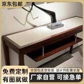 可定制新中式 乌金木玄关桌实木现代D简约轻奢风玄关台入户靠墙门