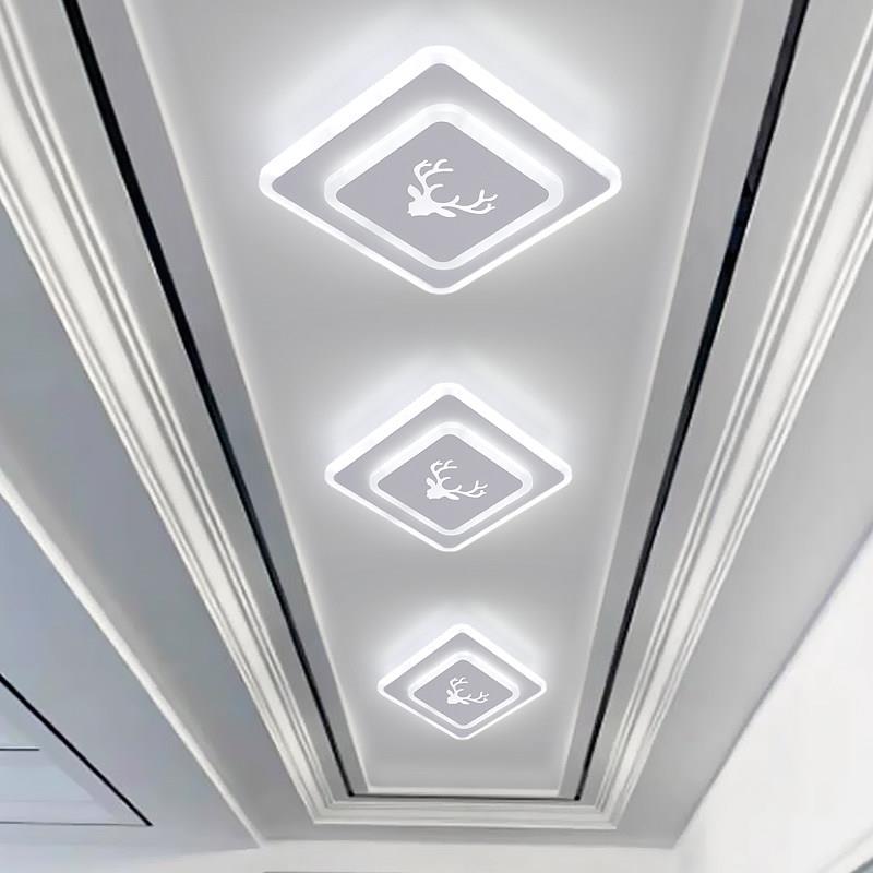 现代简约LED走道灯走廊灯 玄关阳台灯门厅入户个性创意暗装吸顶灯