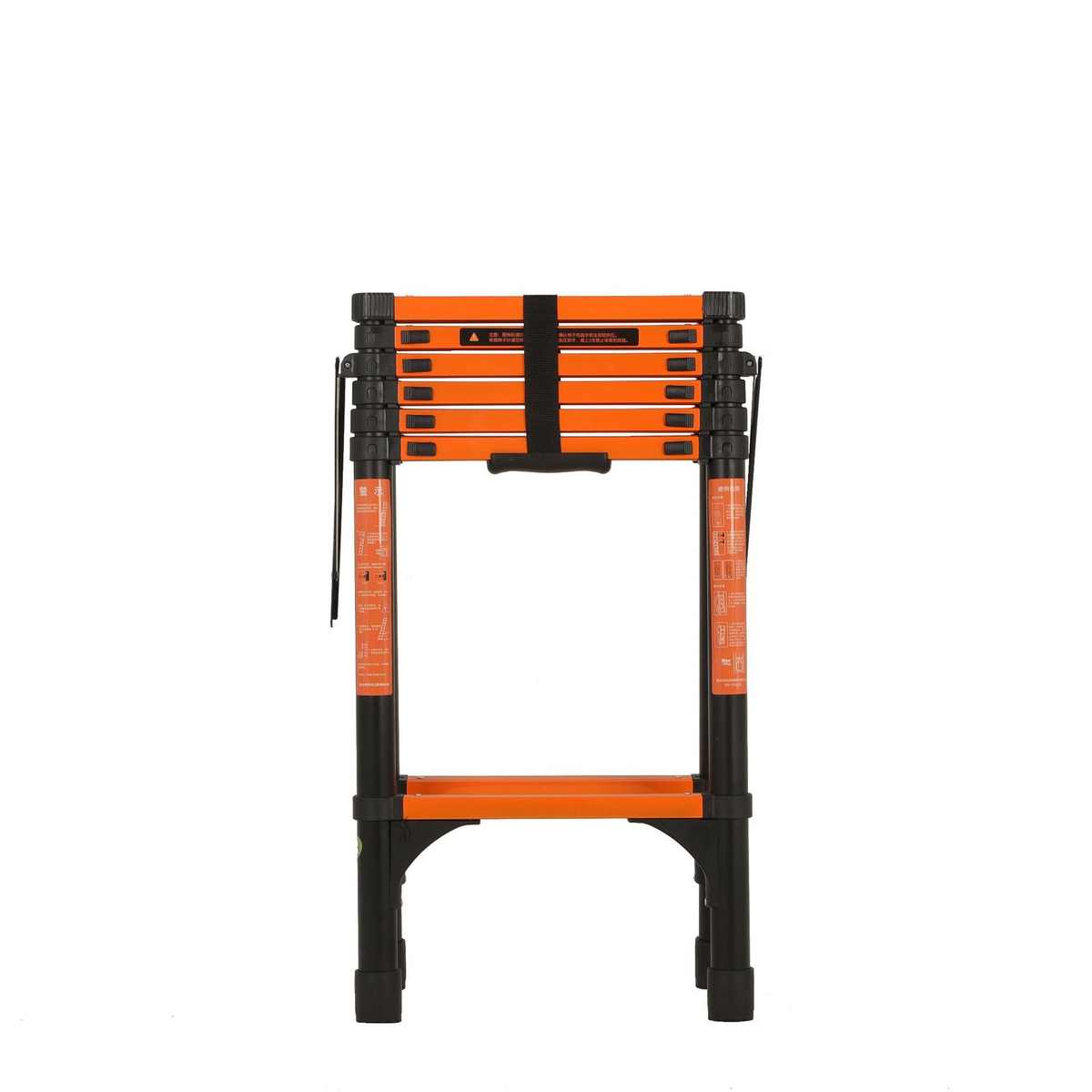 单面伸缩梯家用折叠多功能加厚梯子室内加厚直梯工程升降竹节梯