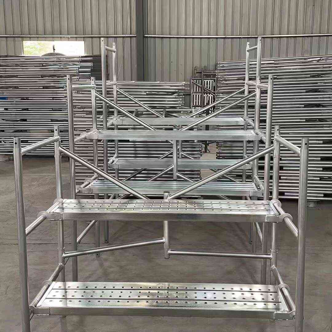 折叠式脚手架 室内多功能折叠拼接带轮装修加厚施工便携移动镀锌