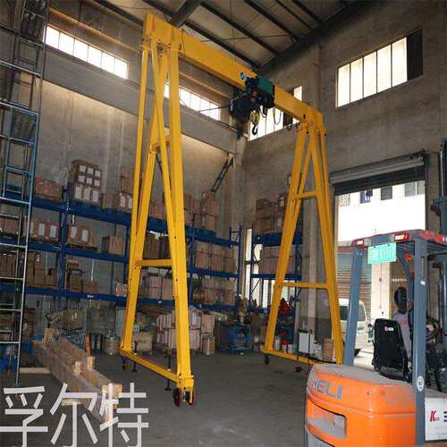 供应2吨吨5吨移动式龙门吊手推万向龙门架移动升降式无轨龙门架