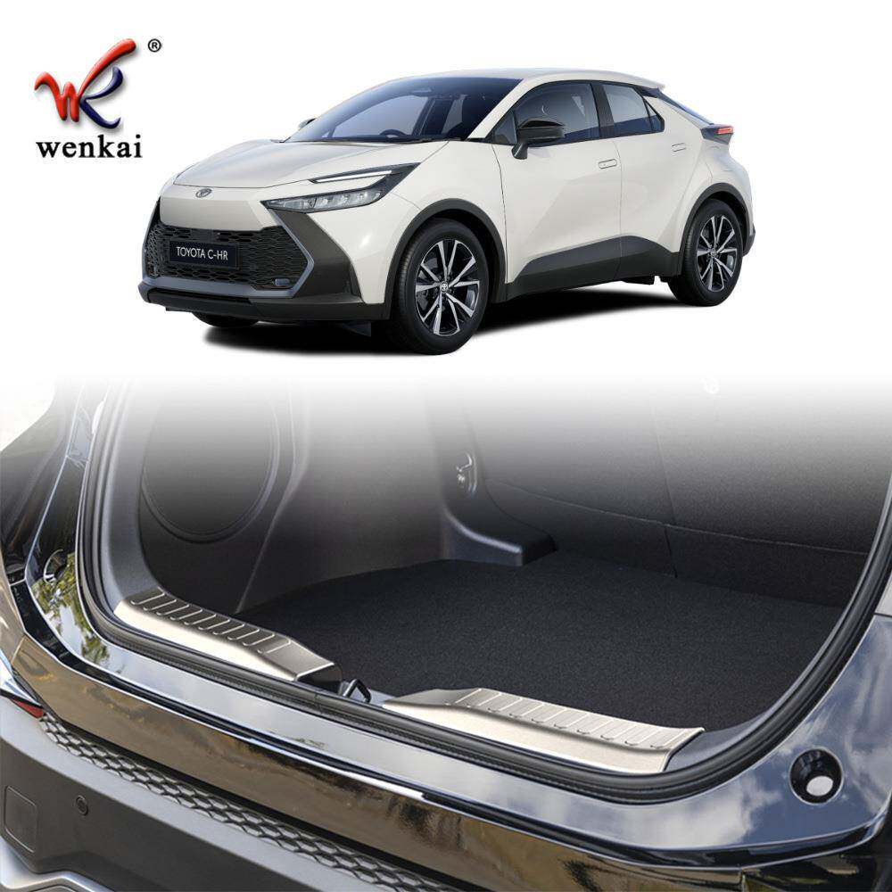 适用于丰田24款CHR欧版改装后保险杠内置不锈钢防擦护板装饰条