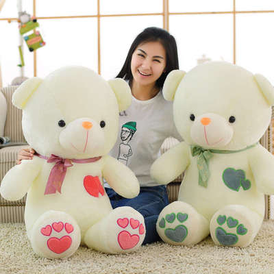 可爱泰迪熊猫公仔大号睡觉抱枕生日礼物布娃娃女生抱抱熊毛绒玩具
