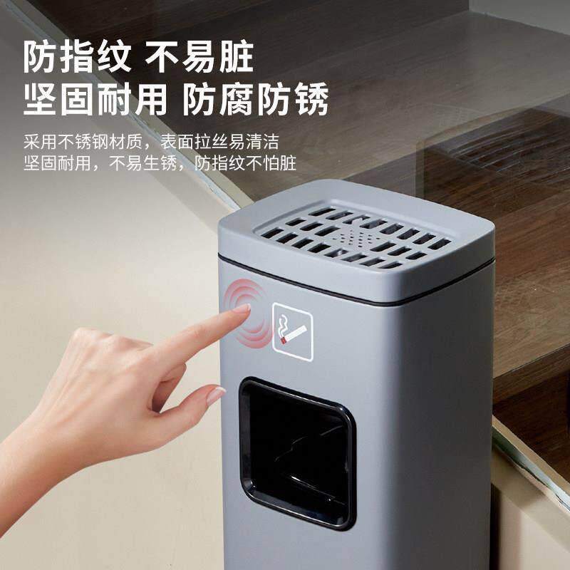 不锈钢烟灰柱店大堂头烟收集筒户酒外烟WC-00000蒂箱烟吸烟区垃圾