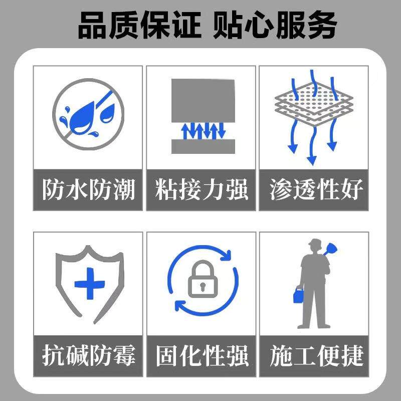 雄发墙纸基膜面剂防水防潮防霉抗碱墙面房顶加固剂地固界面剂渗透