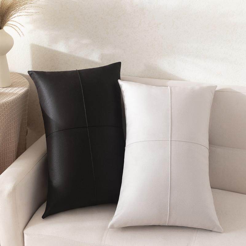 长方形抱枕沙发客厅轻奢高级感长条靠枕套不含芯科技布靠背垫护腰