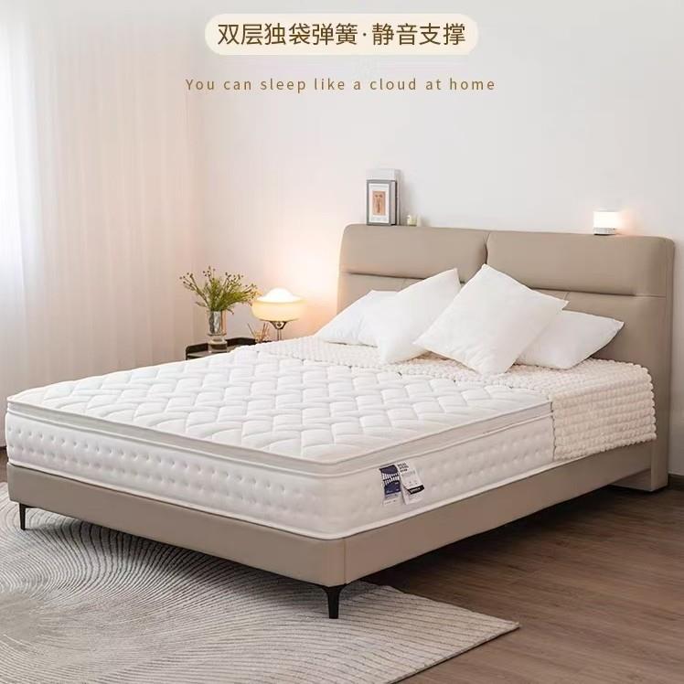 五星级酒店床垫席梦思双层弹簧家用我手机舒适护脊静音床垫家具