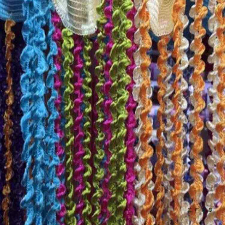 螺纹螺旋成品线帘商场橱窗客厅加粗装饰流苏隔断帘窗帘婚礼帷幔