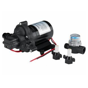 12v24v33款房车水泵自吸增压泵卧式船用直流微型电动高压隔膜泵