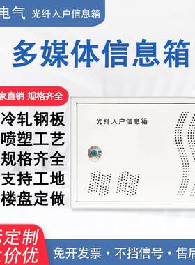 光钎入户信息暗装多媒体弱电箱家用集线箱室内光猫宽带网络箱定制