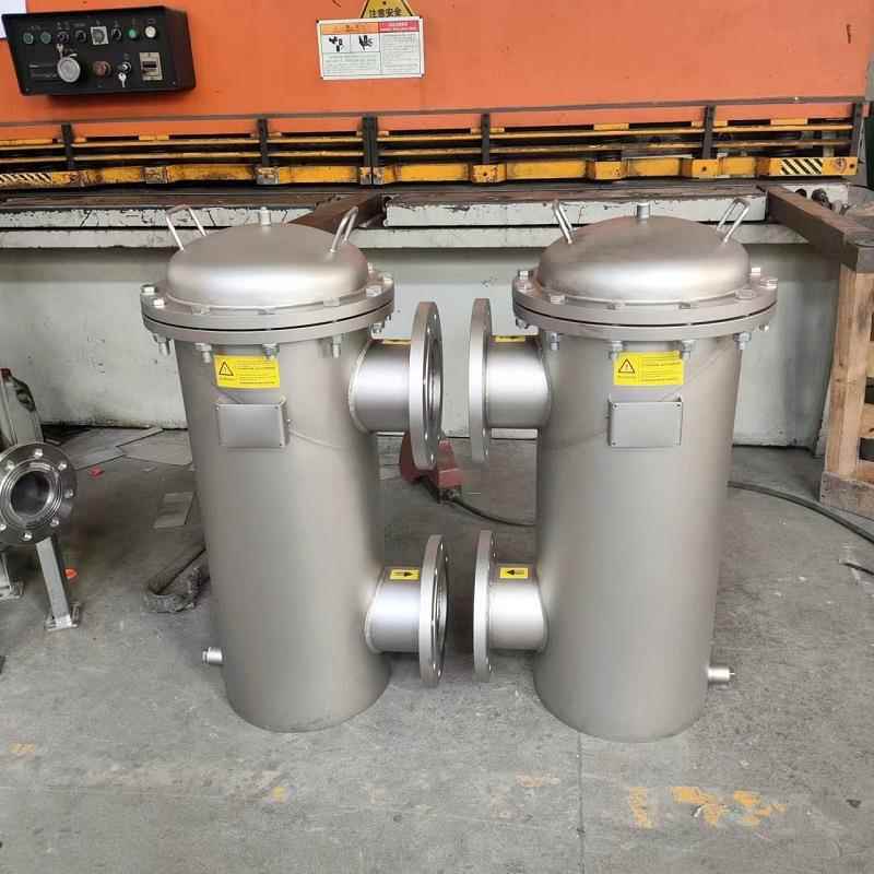 不锈钢管道篮式过滤器大流量并联可切换预处理过滤