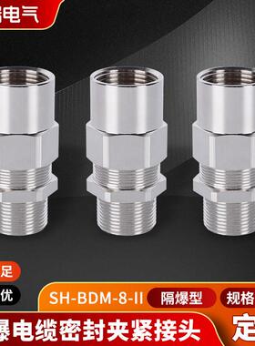 防爆接头填料函格兰头SH-BDM-8-II铠装防爆格兰头电缆密封接头