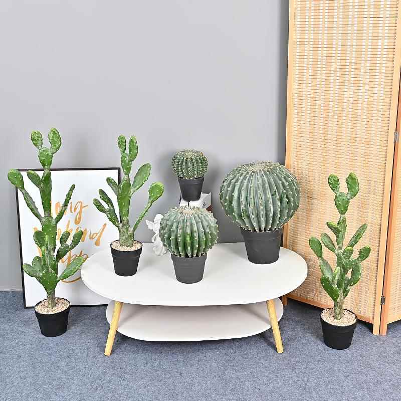 件仿真仙人掌栽仙人柱球zj121热带漠植物店铺橱窗装饰沙绿植盆摆