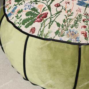 客厅懒人坐墩蒲团打坐民宿圆形地上坐垫可拆洗家用布艺榻榻米坐墩