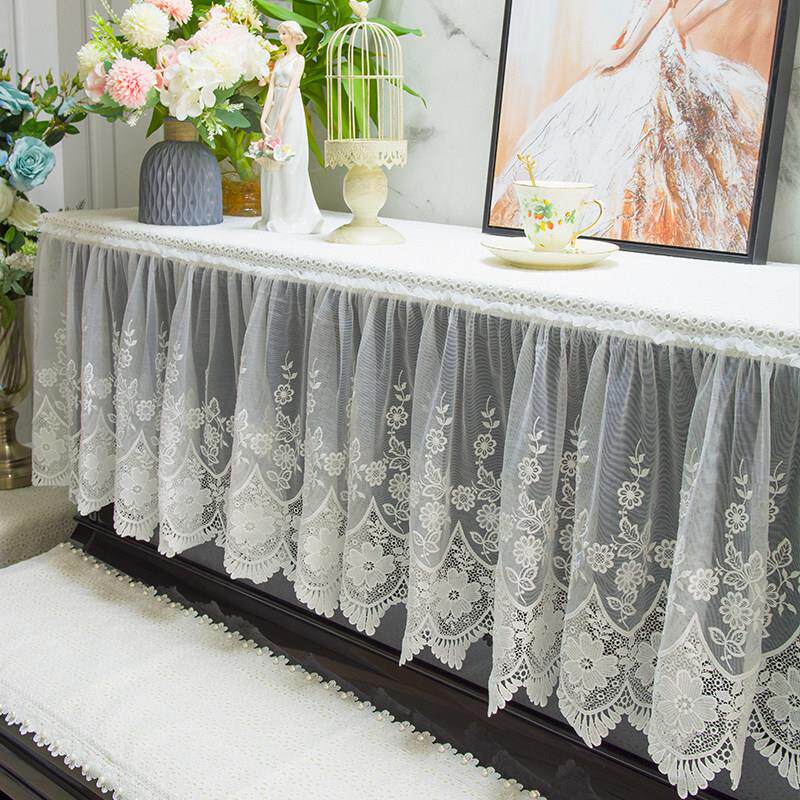 新款钢琴防尘罩轻奢高档蕾丝法式钢琴盖布高级感防尘罩全罩琴凳套