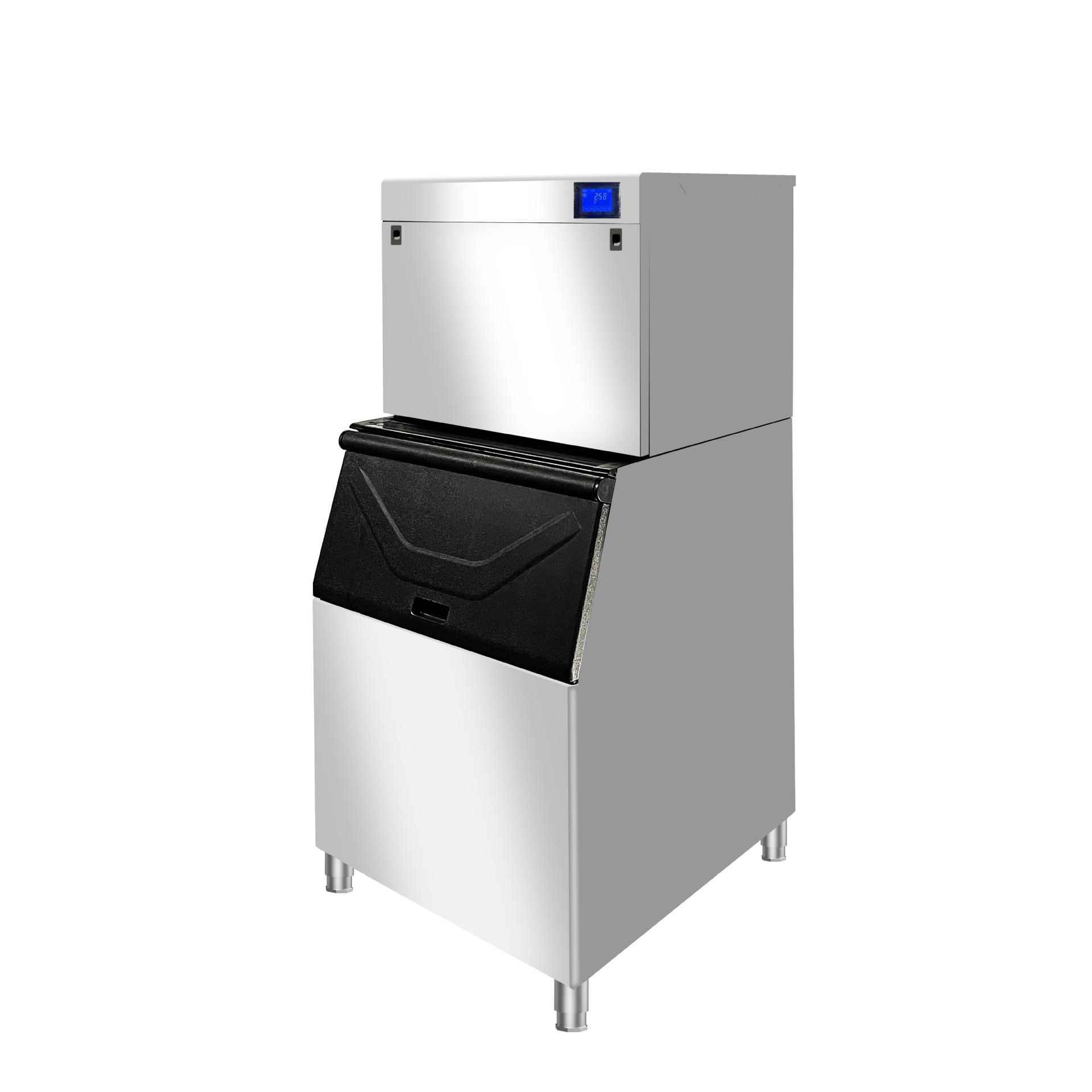 商用制冰机大型200kg1吨奶茶全自动方冰机大容量冰箱一体
