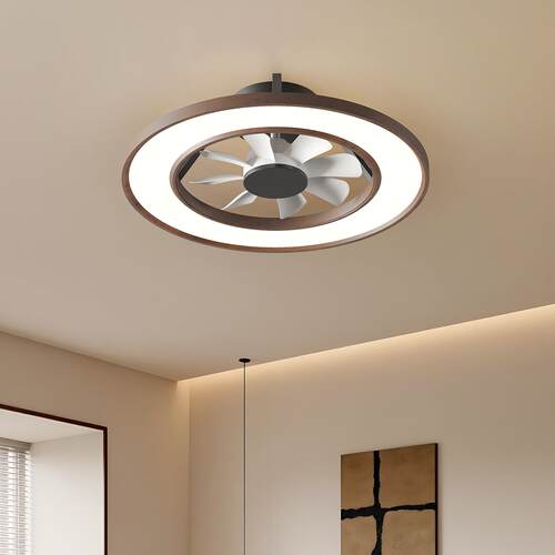 顾家餐厅风扇灯现代简约大风力卧室风扇灯房间灯餐厅中山灯具357L