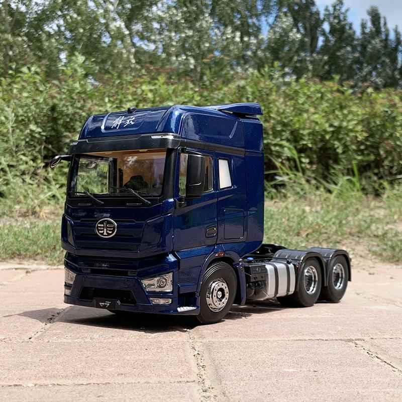 高档一汽解放原厂1:24车模放J7牵车引头工程输卡车合金仿真汽模解